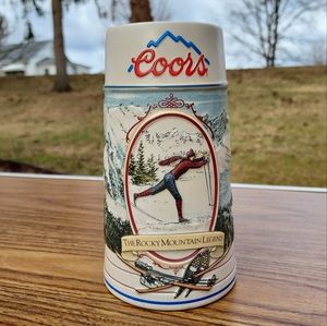 1991 The Rocky Mountain Legend Series Coors Collectible Beer Stein